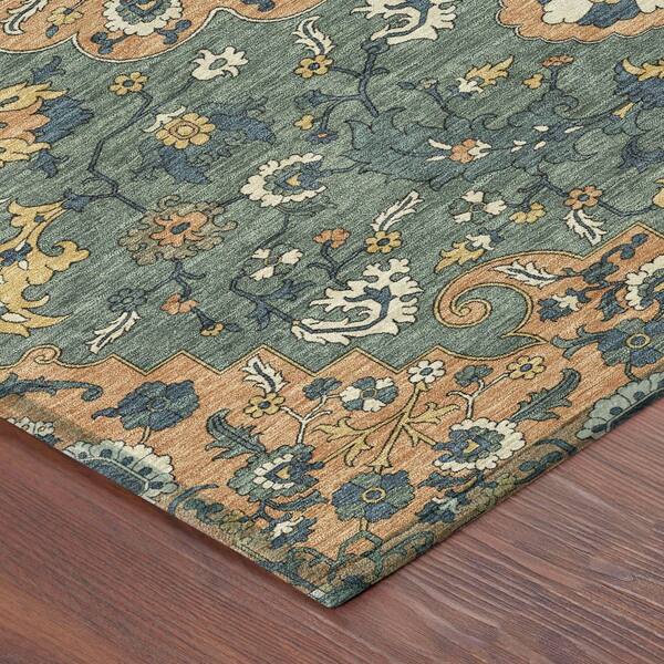 Chantille Machine Washable Indoor/Outdoor Abstract ACN2463 Copper 3 ft. x 5 ft. Area Rug