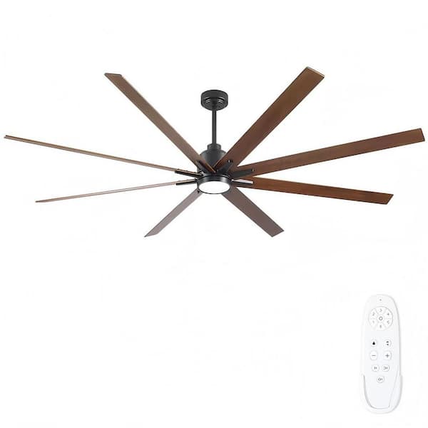84 in. Black Lowe Profile Ceiling Fan with Light