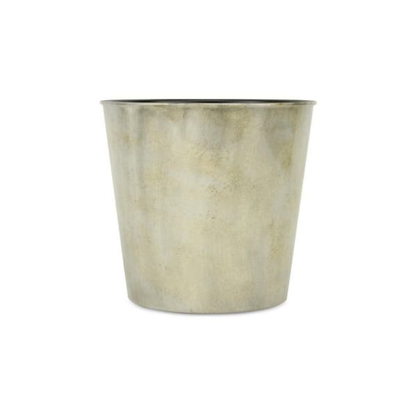 10.5 in. W x 10 in. H Gray Indoor/Outdoor Plastic Decorative Pots
