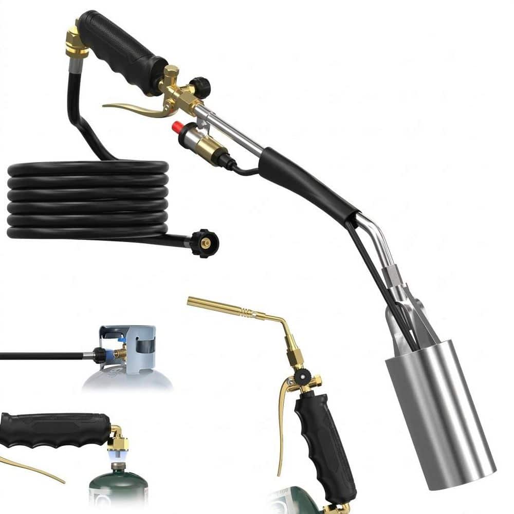 Propane Torch Weed Burner and Soldering Torch Kit, Solid Brass, High Output, Long/Short Mode, 11.5FT Hose price history on PriceWatchPro