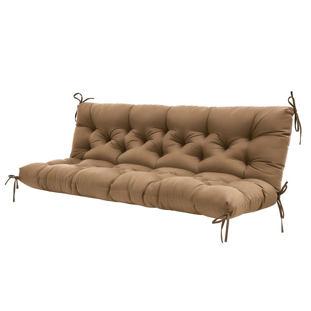 "Swing Cushion Replacement, 60""x40""x4"" Waterproof Outdoor Bench Pad for Patio, Porch, Garden Furniture,Light Brown" price history on PriceWatchPro