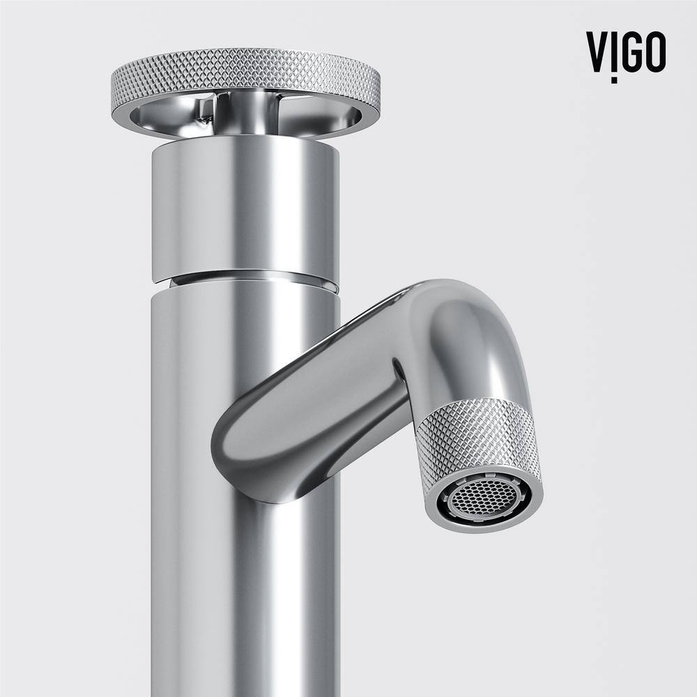 Cass 12" Chrome Single Handle Vessel Sink Faucet
