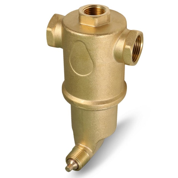 PLUMBFLEX 1 in. Sweat Spiral Air Eliminator Valve for Hydronic Heating Applications; Solid Brass