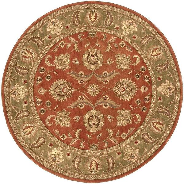 Artistic Weavers Grafton Dark Rust 8 ft. x 8 ft. Round Area Rug