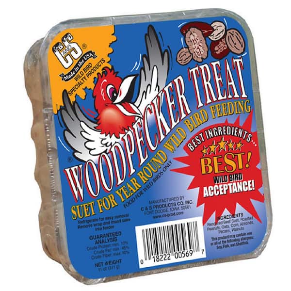 C S Products Woodpecker Treat 0 7 Lb Wild Bird Suet Cs The Home Depot