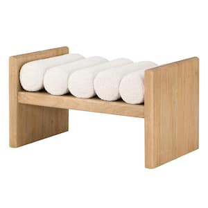 Magnus Natural 32 in. L Wood Bedroom Bench