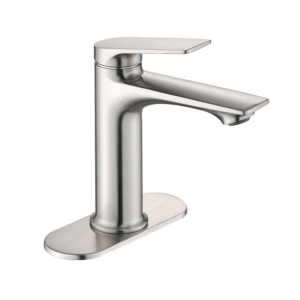 Single Hole Single Handle Bathroom Sink Faucet Stainless Steel Construction Vessel Basin Faucet in Brushed Nickel price history on PriceWatchPro