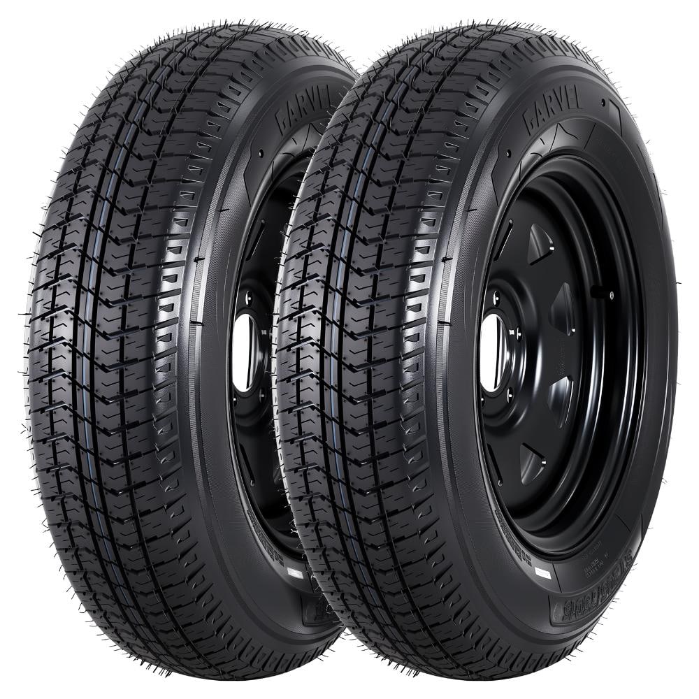 "2-Pack ST205/75D15 Trailer Tires with 15"" Rims, 5 Lug on 4.5"" Bolt Pattern 114.3 mm PCD, 6PR Load Range C" price history on PriceWatchPro