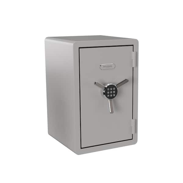2.6 cu. ft. Fireproof and Waterproof Home and Office Safe with Electronic Lock, Frost Gray