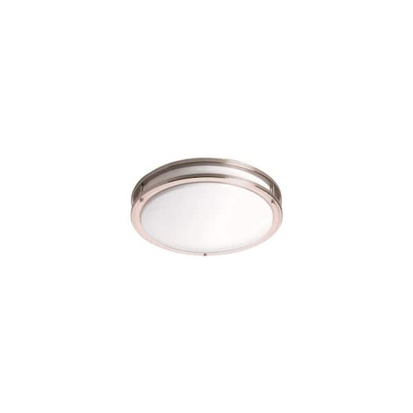 Monument 1-Light Satin Nickel Flushmount
