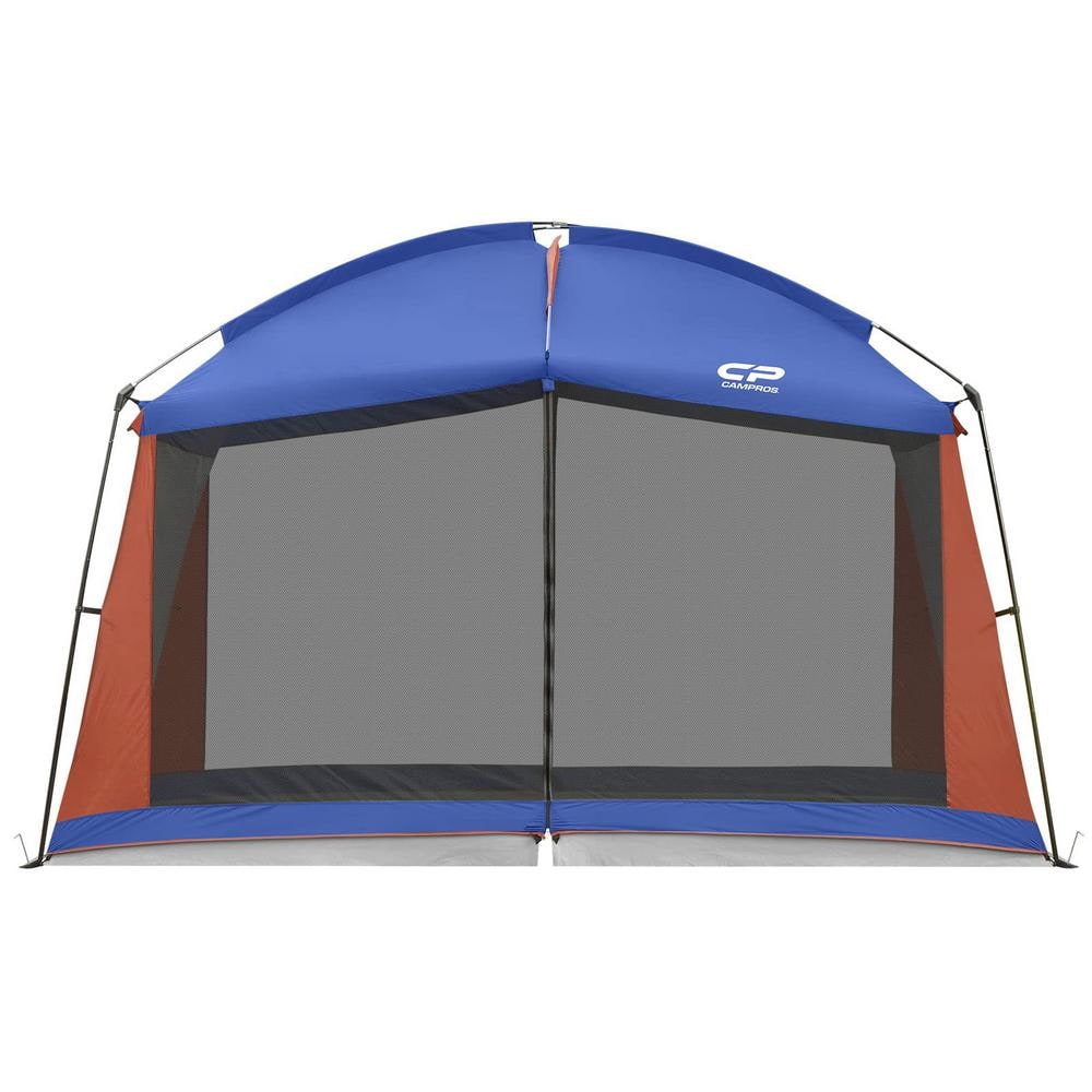 12 ft. x 10 ft. Blue Screened Mesh Net Wall Canopy Tent for Patios Outdoor 