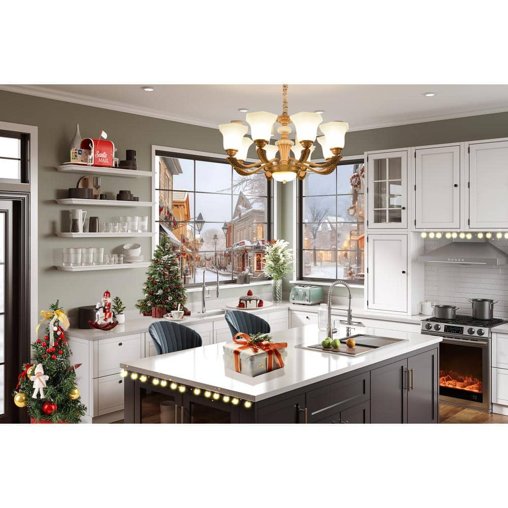 Gideon 33'' Stainless Steel Drop-In Kitchen Sink with Workstation