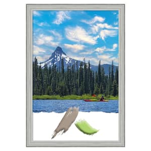 Bel Volto Silver Wood Picture Frame Opening Size 24x36 in.