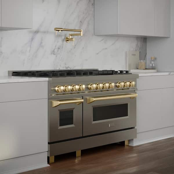 ZLINE Gemini Pot Filler in Polished Gold (GEM-FPF-PG)