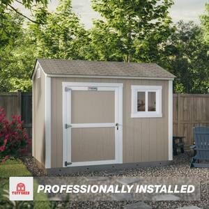 Professionally Installed Tahoe Angora 8 ft. x 10 ft. Wood Storage Shed with 7 ft. High Sidewall (80 sq. ft.)