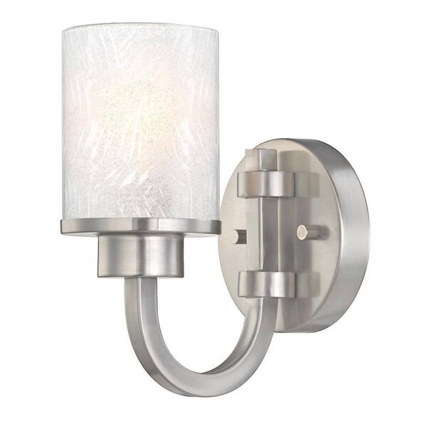 Westinghouse Ramsgate 1-Light Brushed Nickel Wall Mount Sconce