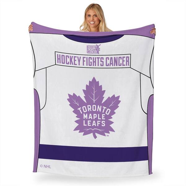 THE NORTHWEST GROUP NHL Hockey Fights Cancer Jersey Maple Leafs Silk Touch Multi color Throw 1NHL236020023RET The Home Depot