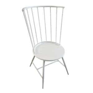White High Back Windsor Classic Dining Chairs (Set of 2)