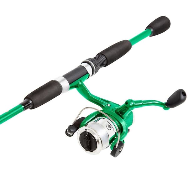 Wakeman Outdoors Swarm Series Spinning Rod and Reel Combo in Green
