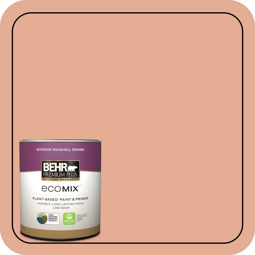 1 qt. #M200-4 Coral Cloud Eggshell Enamel EcoMix Plant-Based Interior Paint & Primer product image for price tracking