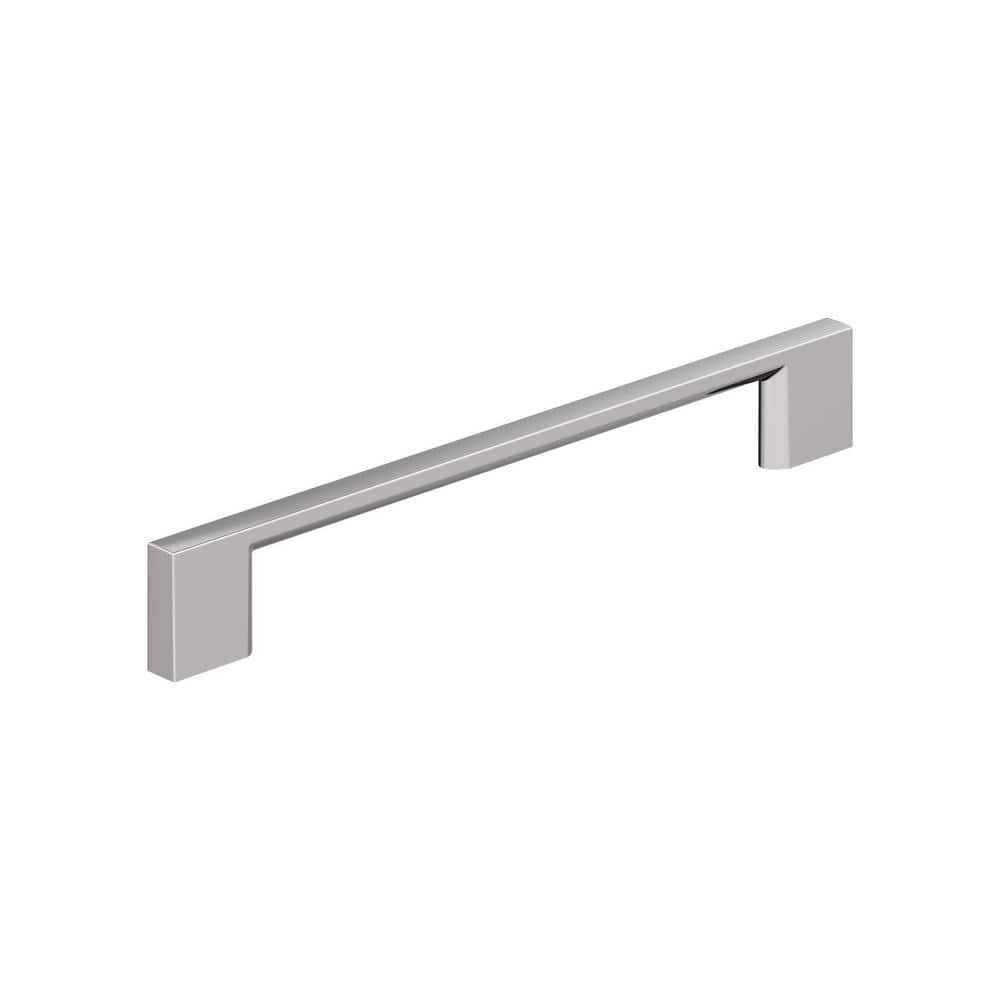 Polished Chrome Modern Cabinet Pull Bar with Mounting Hardware, 10 Pack