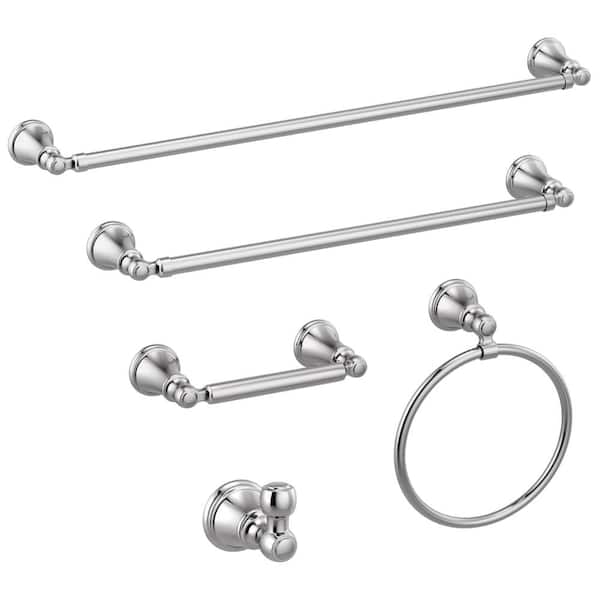 Delta Woodhurst Wall Mount Round Closed Towel Ring Bath Hardware