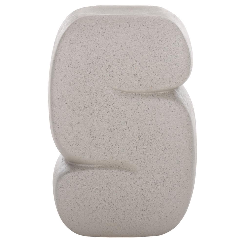 Marnie 12.8 in. Gray Round Concrete End Table price history on PriceWatchPro