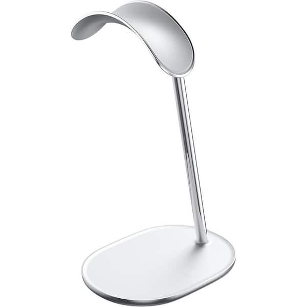 Universal Desktop Headphone Stand Holder with Silicone Pad Stable Hanger Mount for Headset White