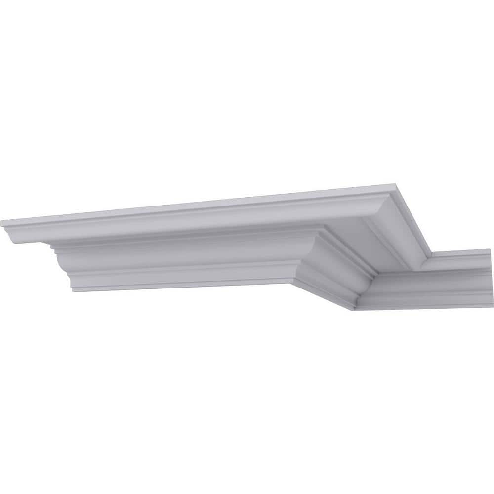 Primed White Polyurethane Traditional Crown Moulding 9" x 12"