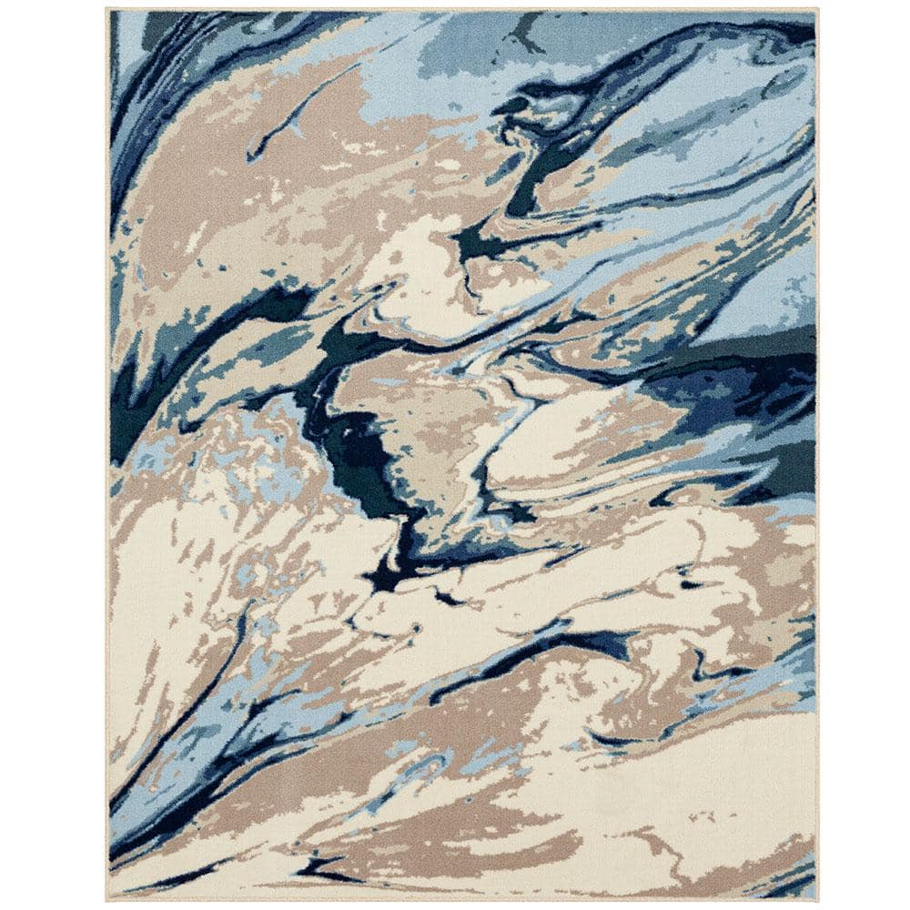 Mohawk Home Swirls Blue 7 ft. 6 in. x 10 ft. Indoor Area Rug 739256