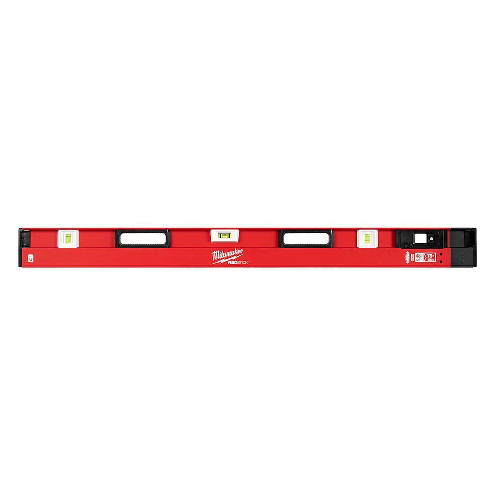 Milwaukee 78 in. REDSTICK Magnetic Box Level MLBXM78 - The Home Depot