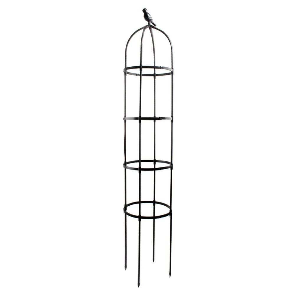 71 in Heavy Duty Plastic Coated Rustproof Metal Garden Obelisk Trellis for Climbing Plants Indoor Outdoor Black price history on PriceWatchPro