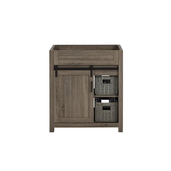 TILE & TOP Farm Barn 30 in.W x 21 in. D x 33.50 in. H Bath Vanity Cabinet Only in Antique Brown