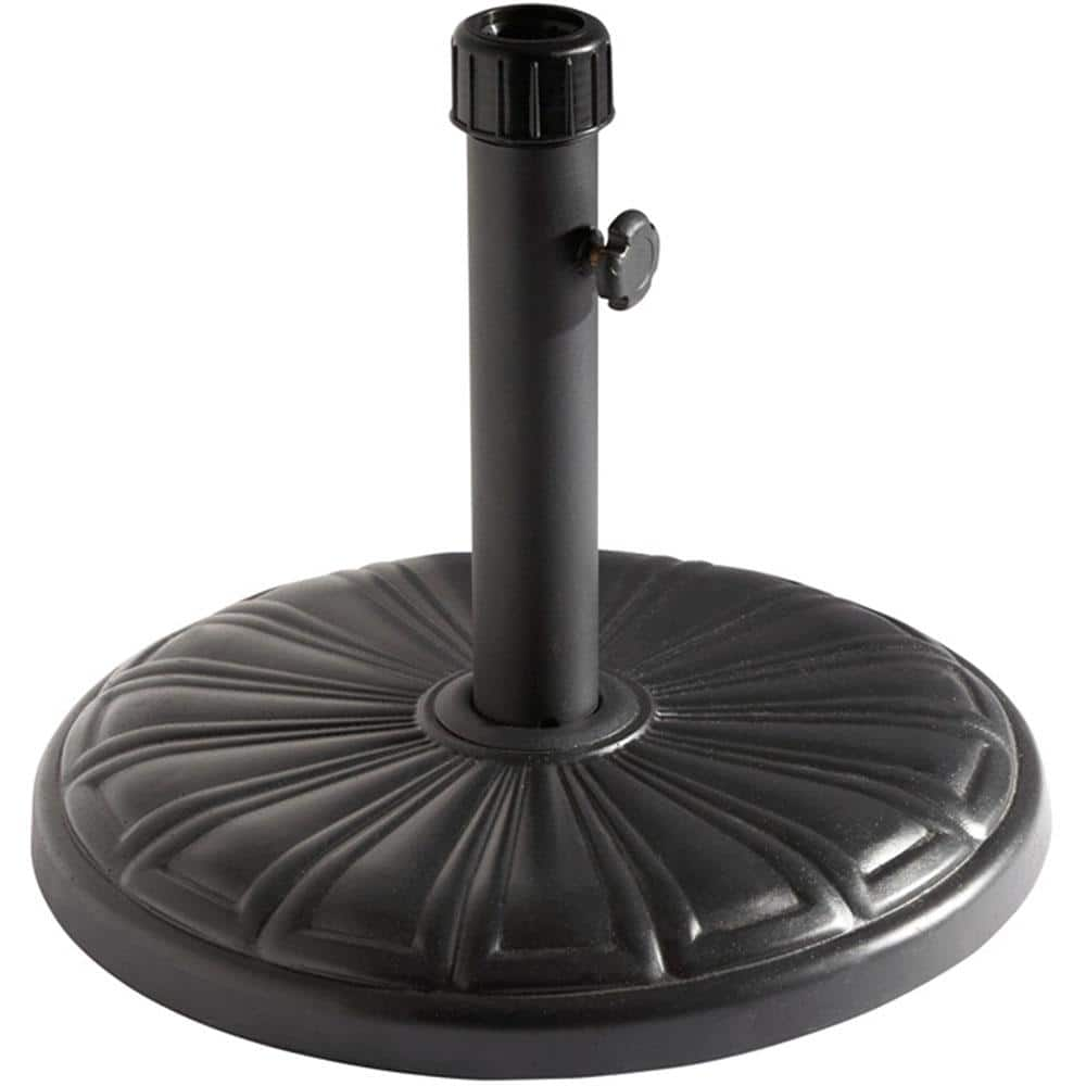 Cambridge Patio Umbrella Base in Black UMBBASE-BLK - The Home Depot