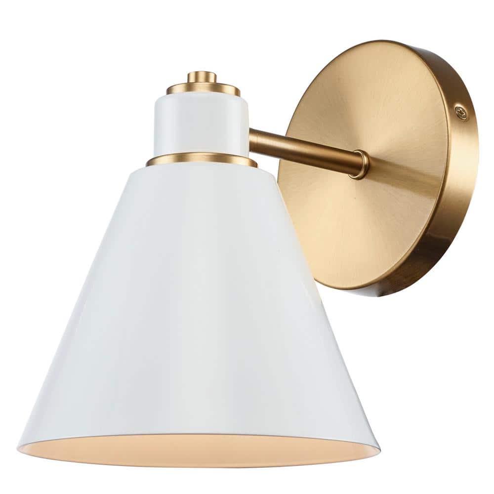 White metal wall light hotsell