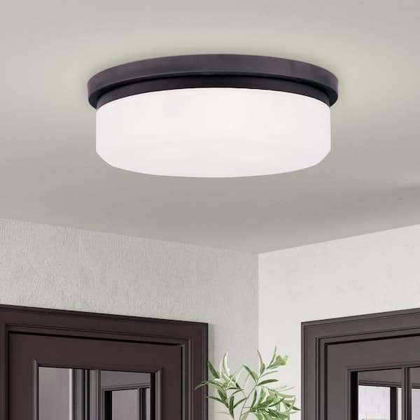 AVIANCE LIGHTING Barwick 3 Light Bronze Flush Mount or Wall Mount