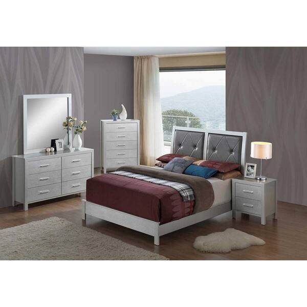 Olivet silver store full panel bed