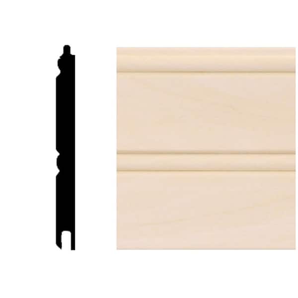 HOUSE OF FARA 5/16 in. x 3-1/8 in. x 96 in. Basswood Tongue and Groove Wainscot Paneling