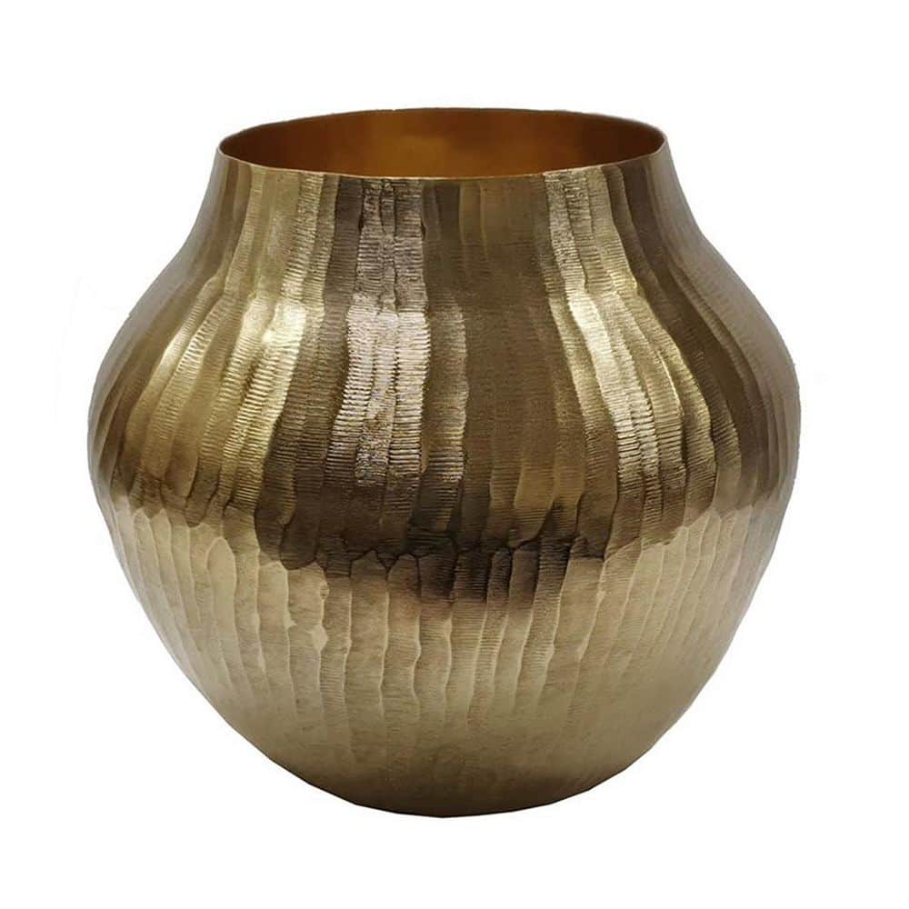 11.5 in. Gold Aluminum Round Decorative Vase price history on PriceWatchPro