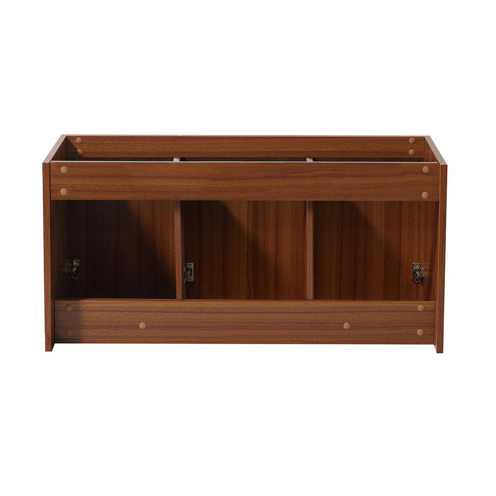 Vista 48" Teak Wall Hung Single Sink Vanity Base