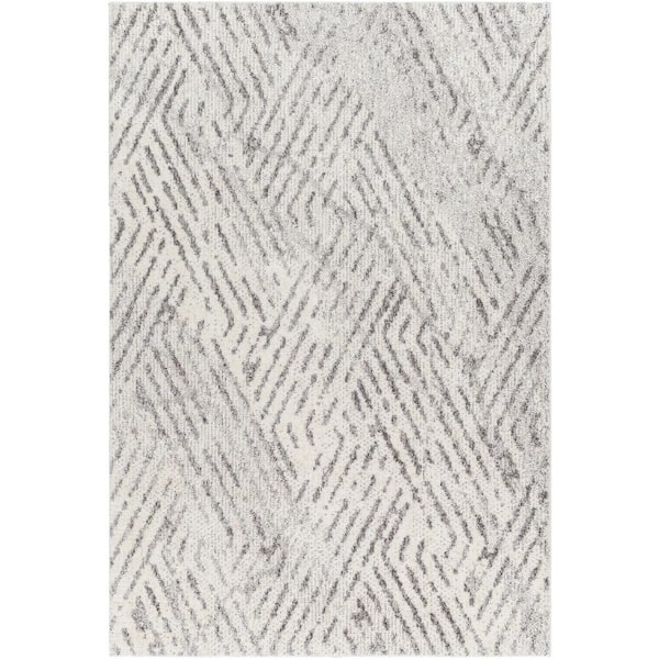 Livabliss Monet Gray Global 5 ft. x 7 ft. Indoor Area Rug