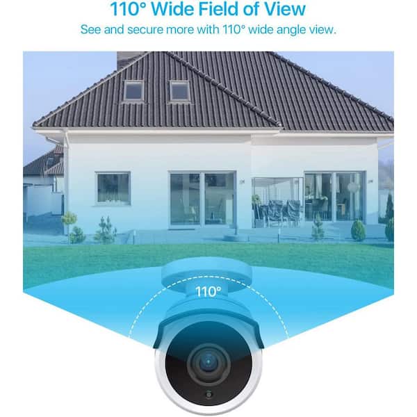 1080p TVI Hardwired Outdoor Bullet Security Camera with Audio Only Compatible for TVI Analog DVR (4-Pack)