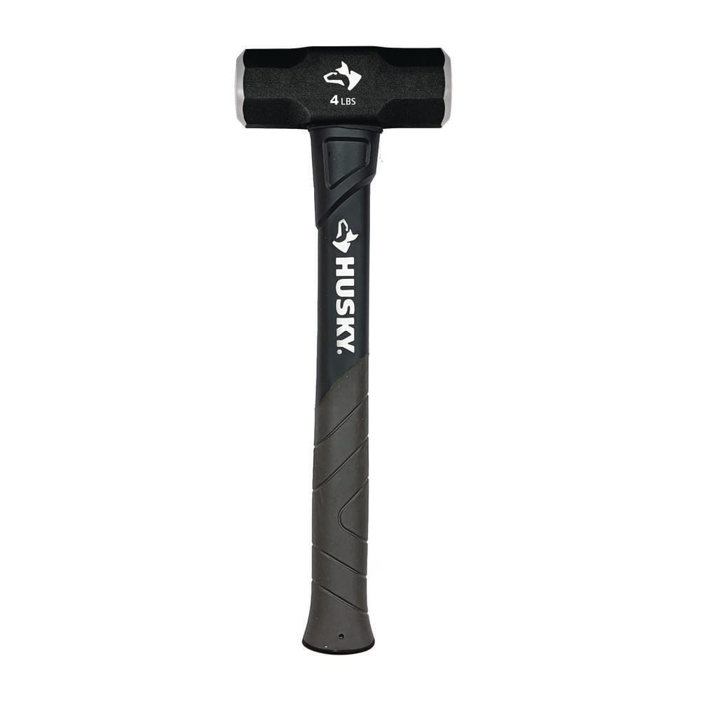 Husky 4 lbs. Engineer Hammer with 14 in. Fiberglass Handle 35299 The