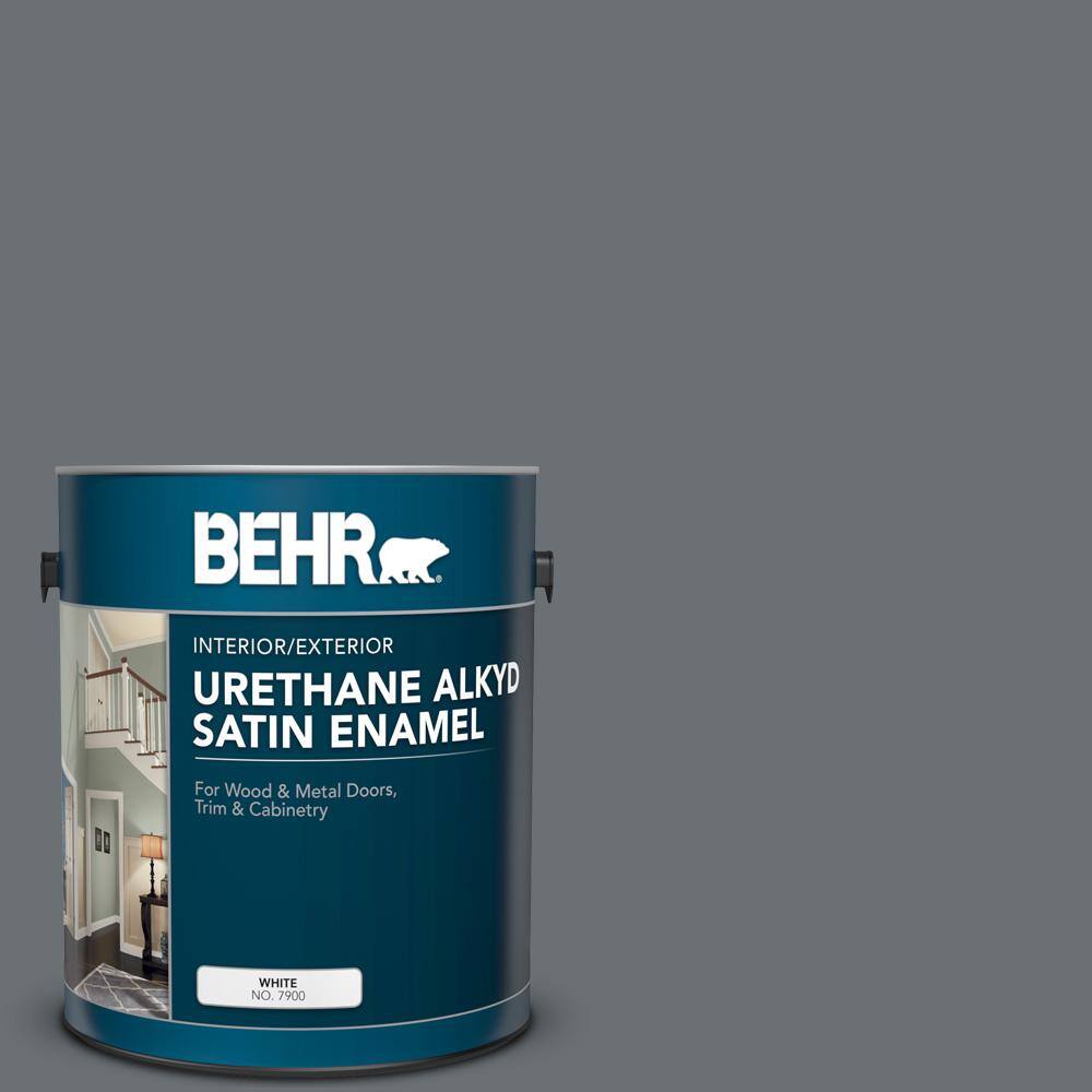 BEHR 1 gal. PPU1803 Antique Tin Urethane Alkyd Satin
