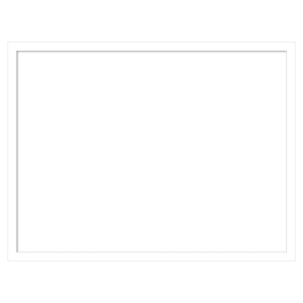 Svelte White 25 in. x 19 in. Wood Framed Dry Erase Magnetic Memo Board