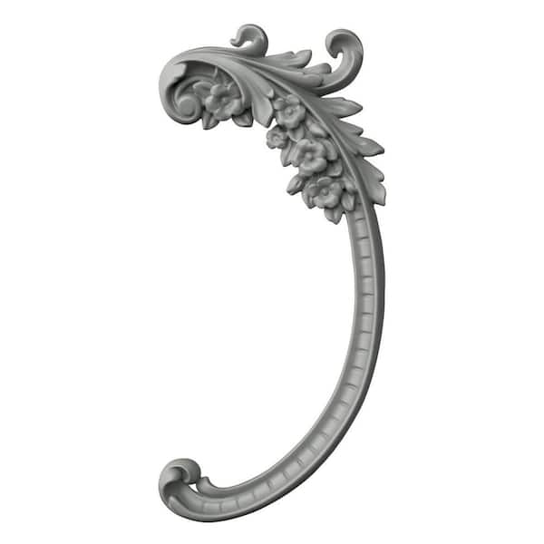 Ekena Millwork 0.88 in. x 6 in. x 12.88 in. Polyurethane Applique and Onlay Moulding