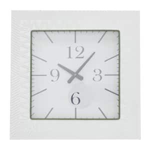 White Metal Modern Wall Clock