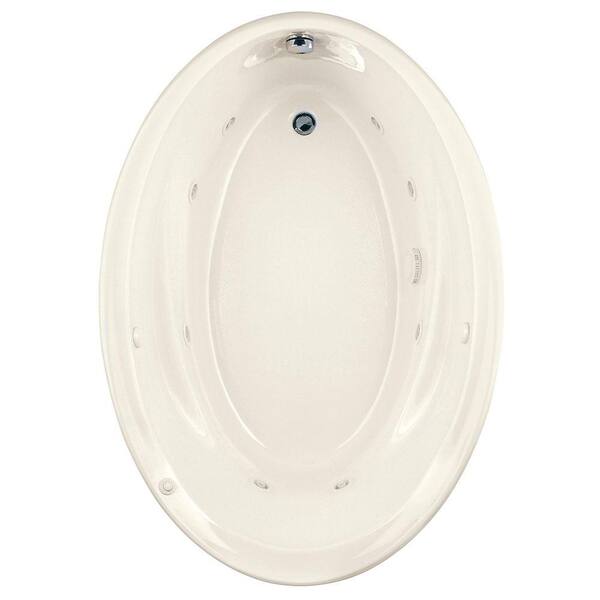 American Standard Savona Oval EcoSilent 5 ft. Whirlpool Tub in Linen