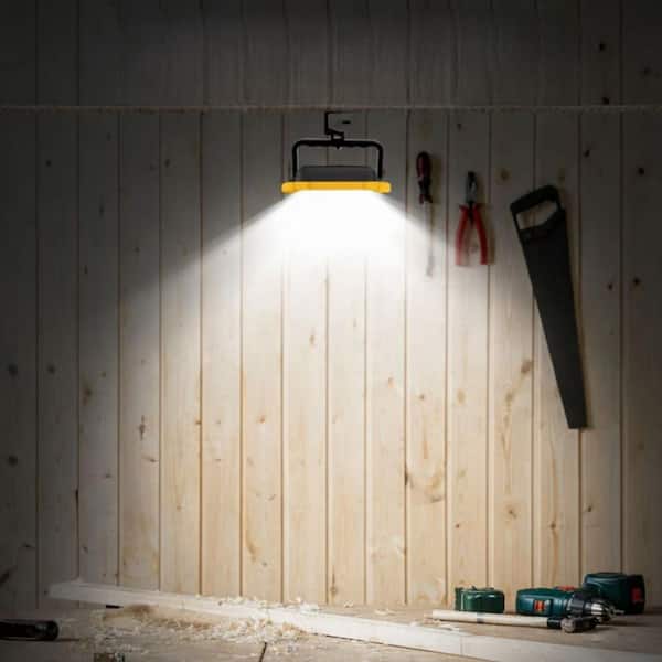 120-Volt 1100 Lumen 6500K LED Portable Flood Work Light (2-Pack)