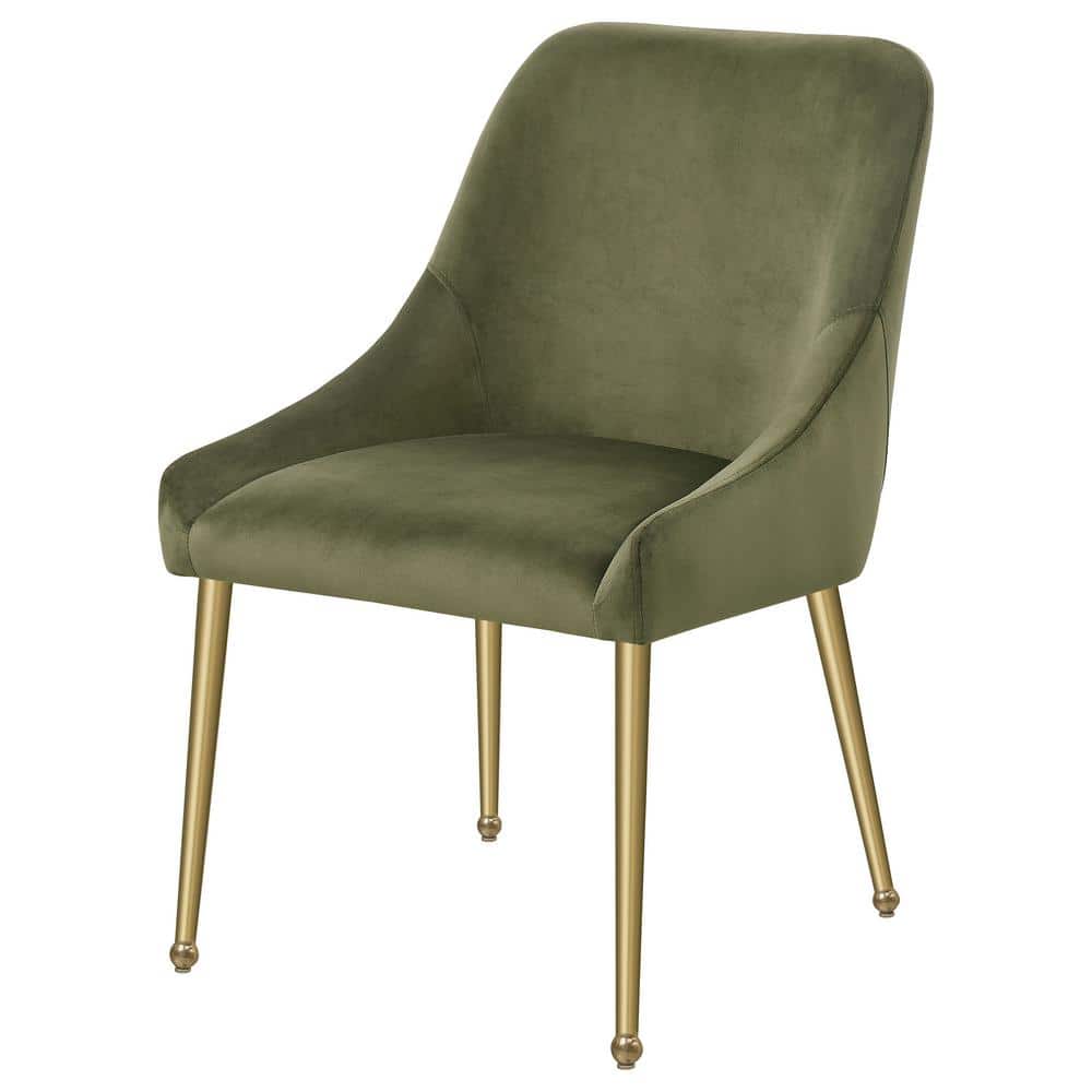 Coaster Home Furnishings Mayette Parsons Wingback Dining Side Chairs Olive (Set of 2)